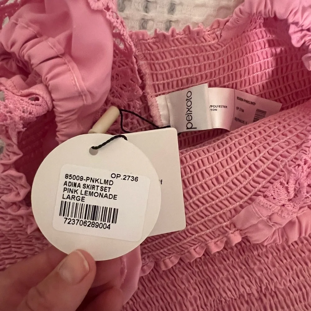 NWT Peixoto Girls’ Adina Skirt Set in Pink Lemonade, size L (14/16)